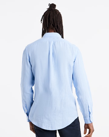 Polo Ralph Lauren Long Sleeve Linen Shirt - Blue