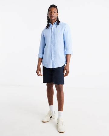 Polo Ralph Lauren Long Sleeve Linen Shirt - Blue