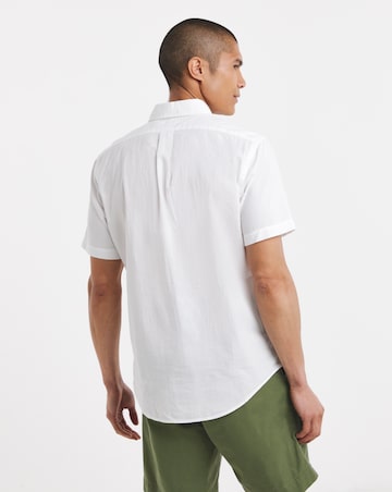 Polo Ralph Lauren Short Sleeve Seersucker Shirt - White