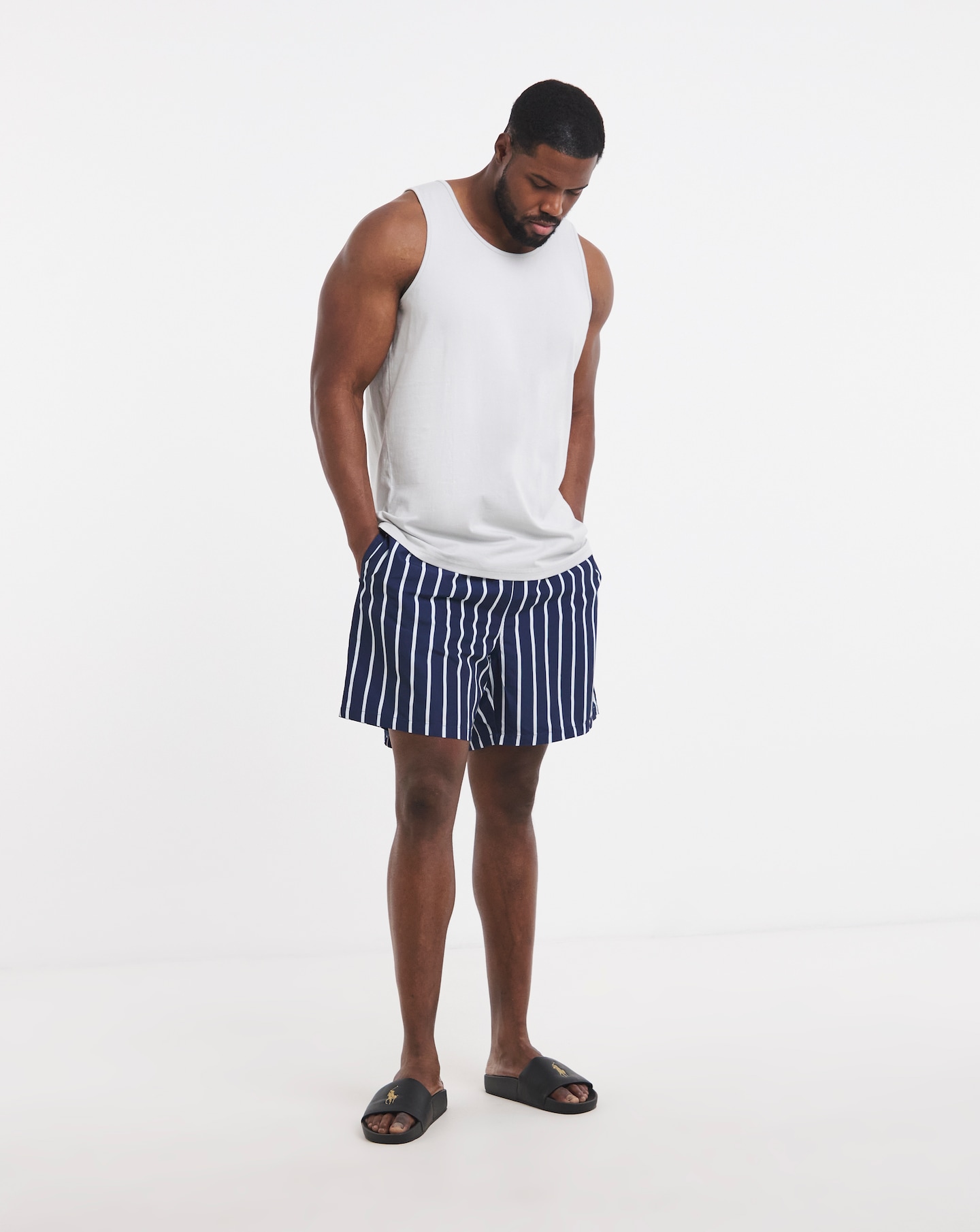 New In - Polo Ralph Lauren Swimshort - Navy/White