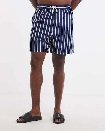 Polo Ralph Lauren Stripe Swimshort - Navy/White