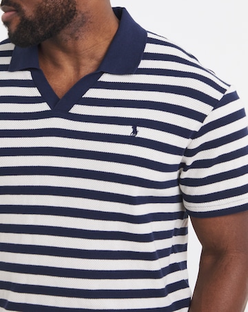Polo Ralph Lauren Short Sleeve Stripe Polo - Navy/Cream