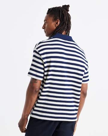 Polo Ralph Lauren Short Sleeve Stripe Polo - Navy/Cream