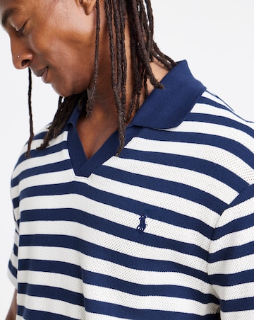 Polo Ralph Lauren Short Sleeve Stripe Polo - Navy/Cream