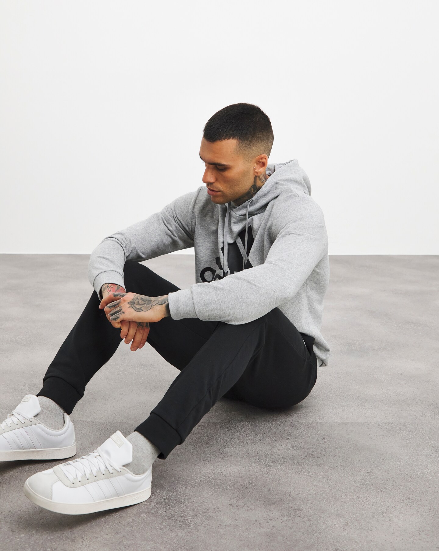 Mens adidas hooded tracksuit sales