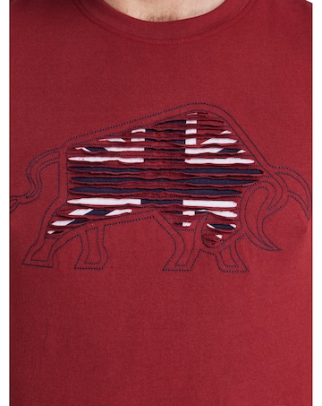 Raging Bull Slash Bull T-Shirt Claret