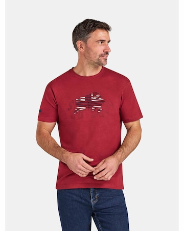 Raging Bull Slash Bull T-Shirt Claret