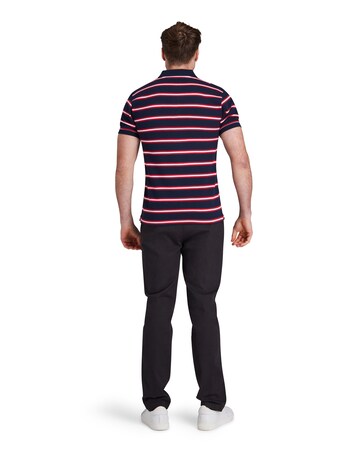 Raging Bull Triple Stripe Pique Polo Red