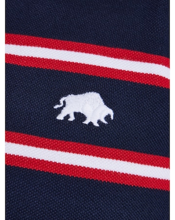 Raging Bull Triple Stripe Pique Polo Red