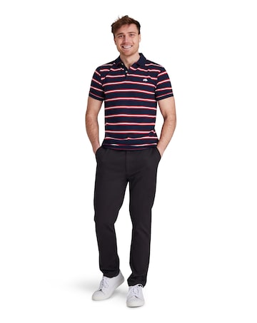 Raging Bull Triple Stripe Pique Polo Red