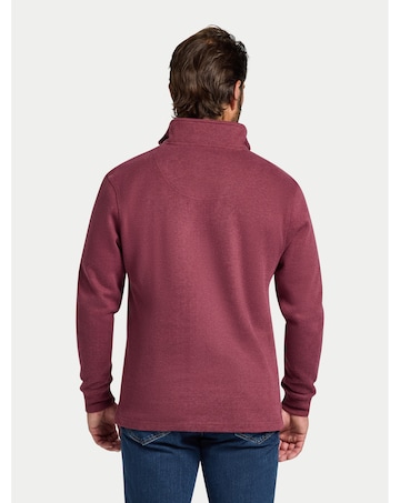 Raging Bull Classic French Rib Quarter Zip Burgundy