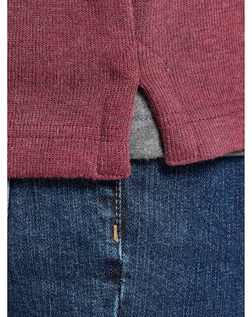 Raging Bull Classic French Rib Quarter Zip Burgundy