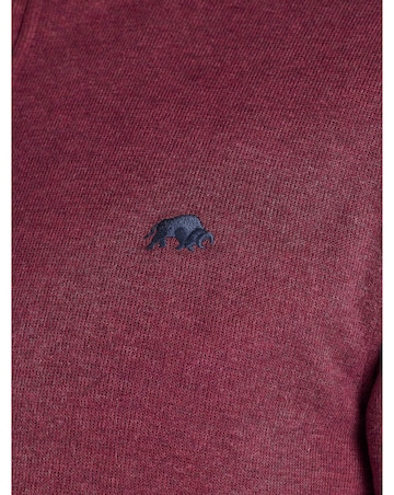 Raging Bull Classic French Rib Quarter Zip Burgundy