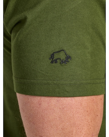 Raging Bull RB Bikers Club Print T-Shirt Army Green