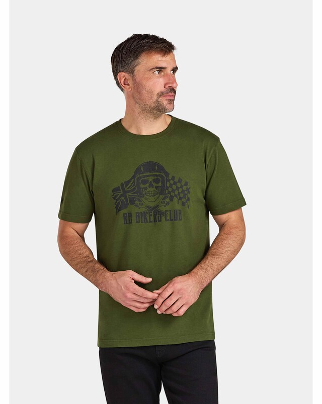 Raging Bull RB Bikers Club Print T-Shirt