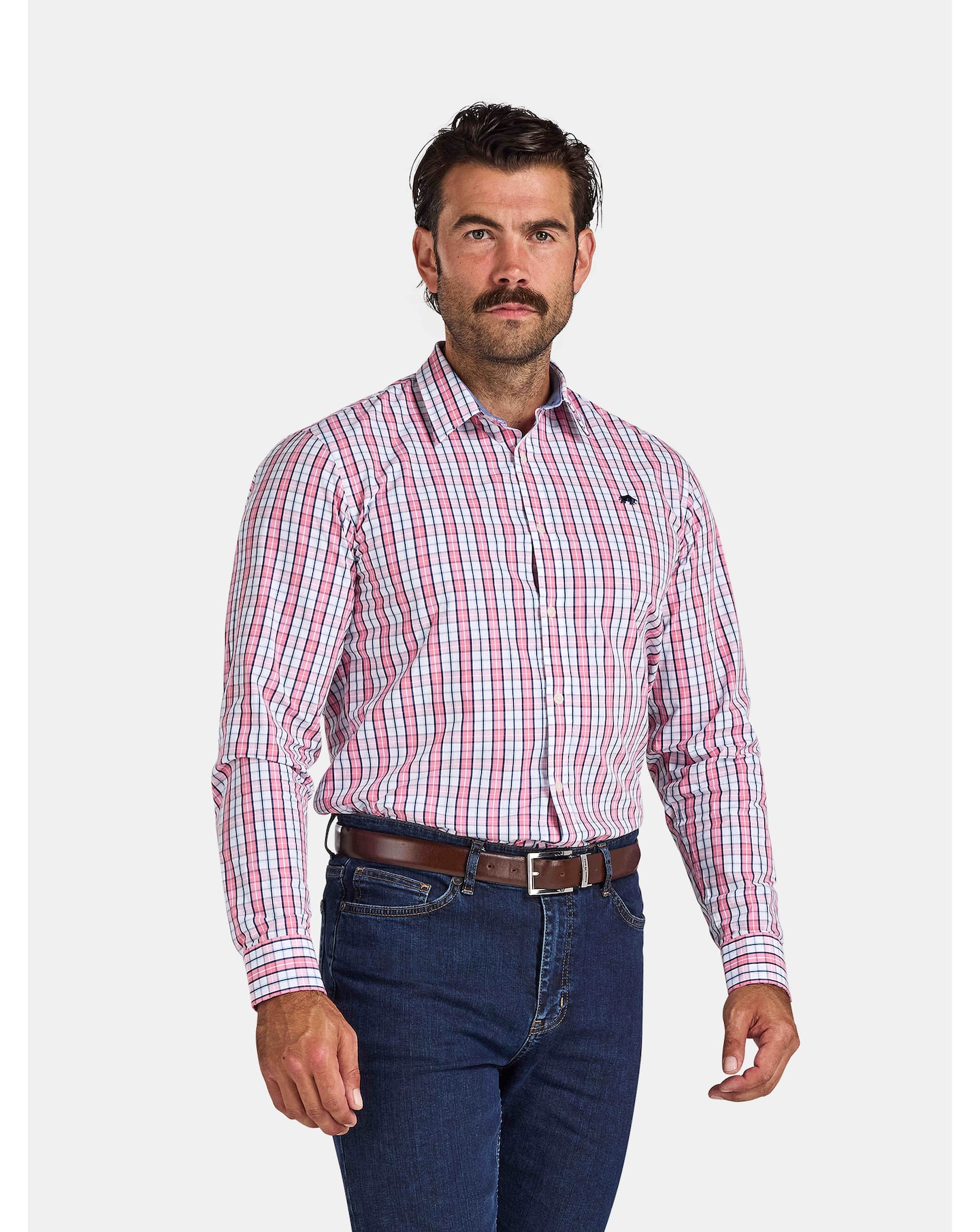 New In - Raging Bull LS Large Check Cotton Shirt