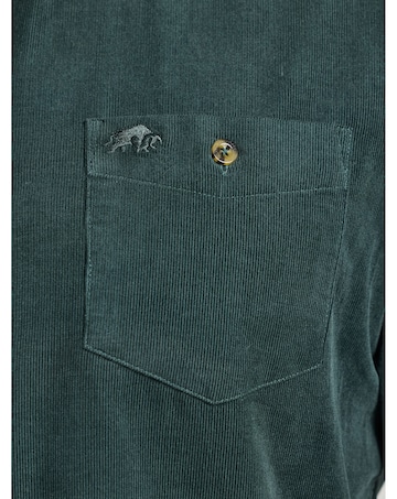 Raging Bull Long Sleeve Soft Needle Corduroy Shirt Forest