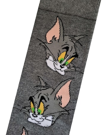 Mens 5pk Tom & Jerry Socks