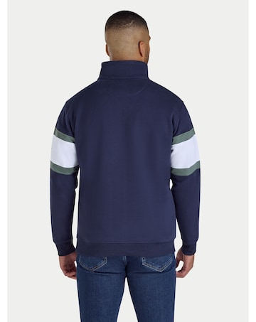 Raging Bull NO 3. Quarter Zip Sweat Navy