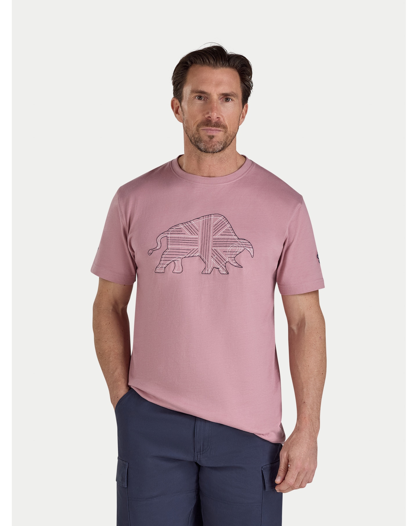 New In - Raging Bull Stitched T-Shirt