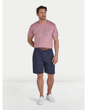 Raging Bull Stitched Bull T-Shirt Rose