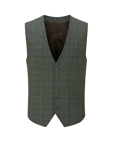 Skopes Wesley Suit Waistcoat Green
