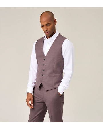 Skopes Lucien Suit Waistcoat Berry