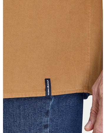 Raging Bull Garment Dyed Canvas Shacket Tan