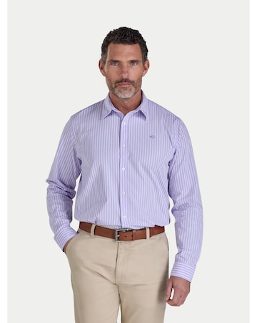 Raging Bull LS Classic Stripe Shirt Lilac