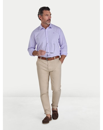 Raging Bull LS Classic Stripe Shirt Lilac