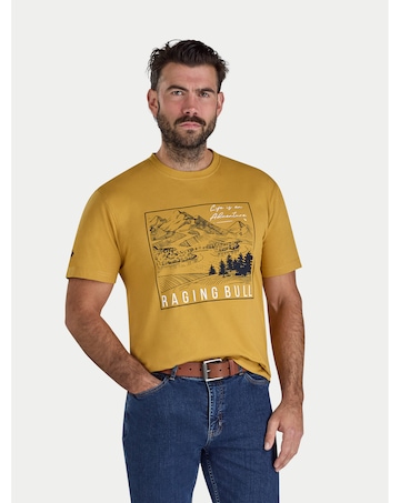 Raging Bull Mountain Adventures T-Shirt Mustard