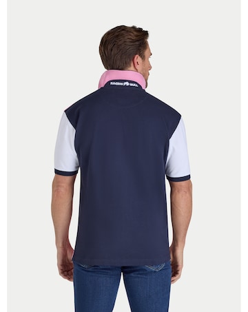 Raging Bull NO.3 Cut & Sew Jersey Polo Pink