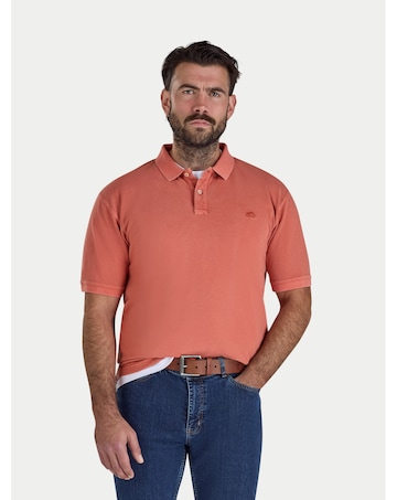 Raging Bull Garment Dyed Polo Burnt Orange
