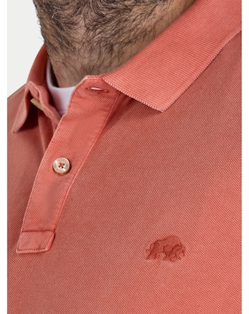 Raging Bull Garment Dyed Polo Burnt Orange