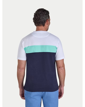 Raging Bull Cut & Sew Panel T-Shirt Navy