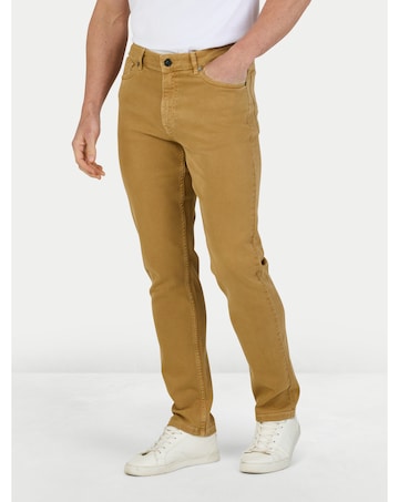 Raging Bull Colour Denim Stretch Trouser Sand
