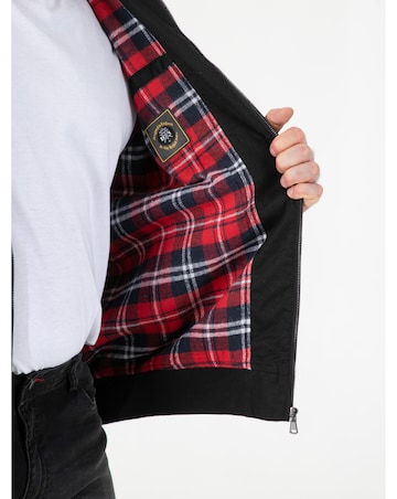 D555 Kent Harrington Jacket With Elasticated Rib Hem and Cuffs - Black