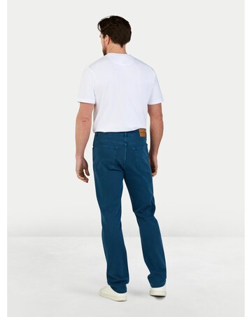 Raging Bull Coloured Denim Stretch Trouser Mid Blue