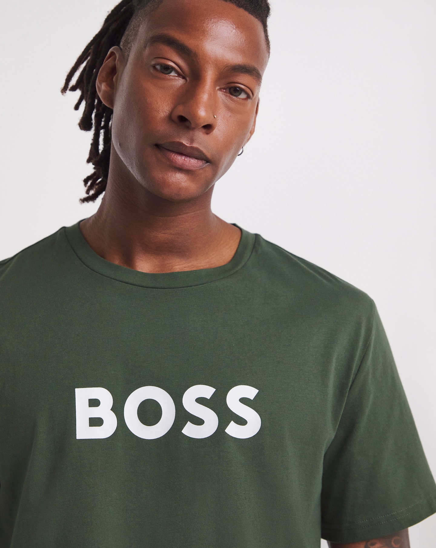 BOSS Green Logo Beach T-Shirt | Jacamo