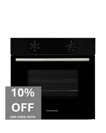 Russell Hobbs RHFEO7004B 70L Built-In Single Electric Fan Oven - Black