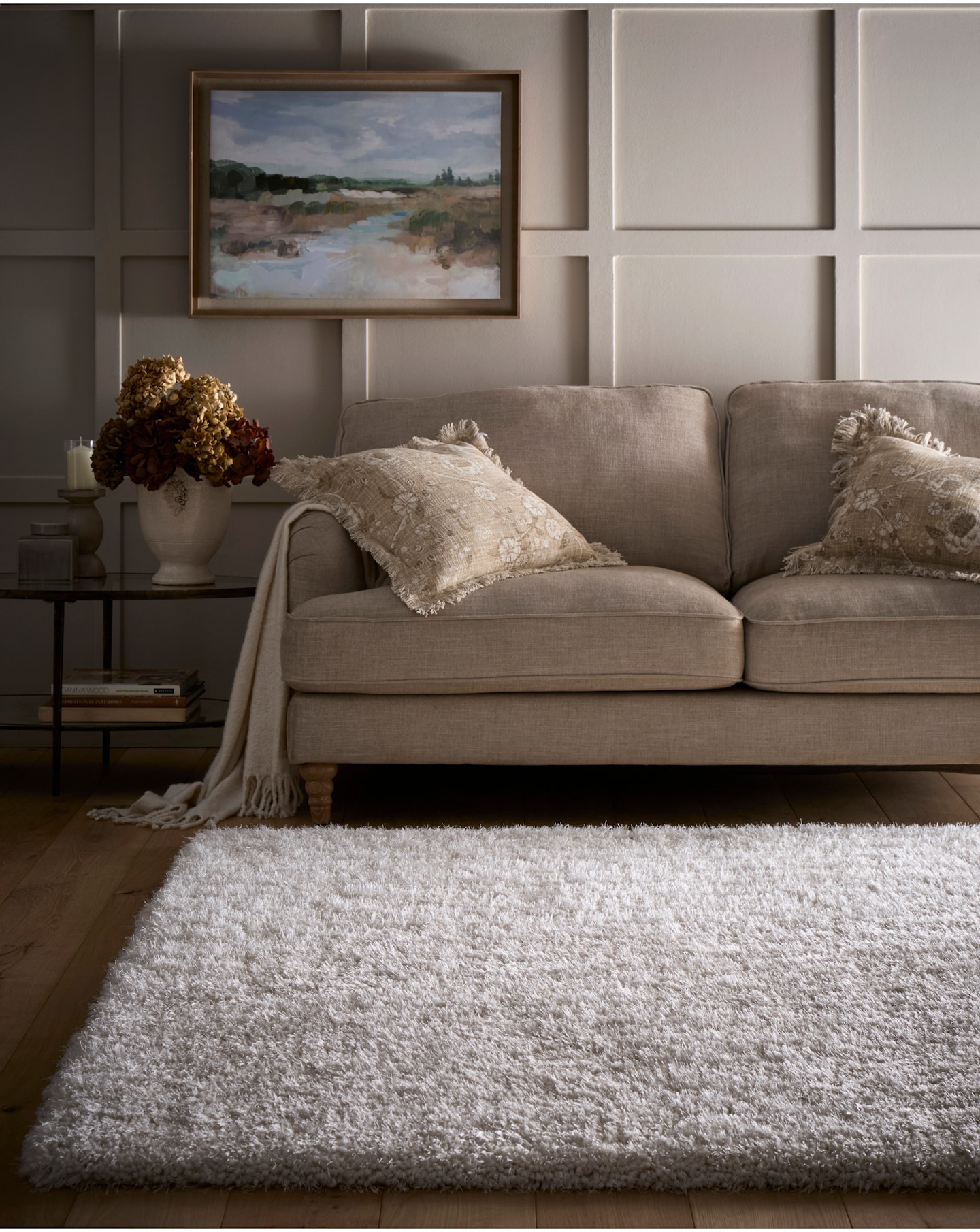 New In - Chicago Light Neutrals Shaggy Rug