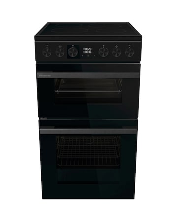 Hisense HDCEC5C10B 50cm Electric Double Cooker - Black