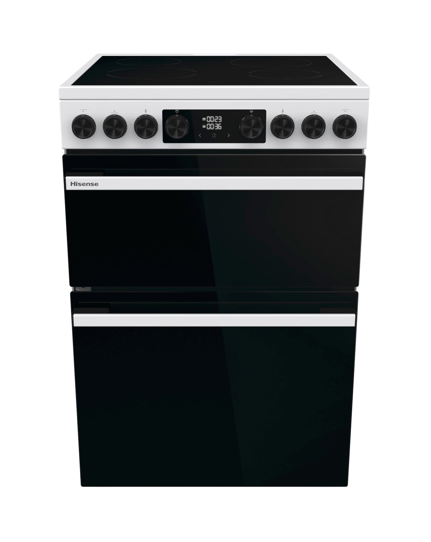 Hisense HDCEC6C20W 60cm Electric Double Cooker - Whte