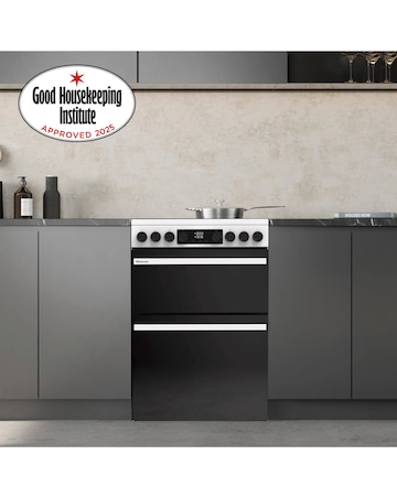 Hisense HDCEC6C20W 60cm Electric Double Cooker - Whte