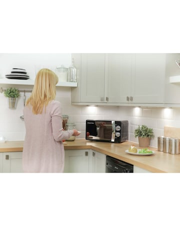 Russell Hobbs RHMM701B Colours Plus 17L Black Manual Microwave