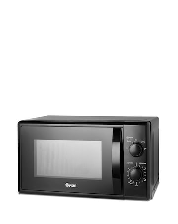 Swan SM4420BLK 20L Black Manual Microwave