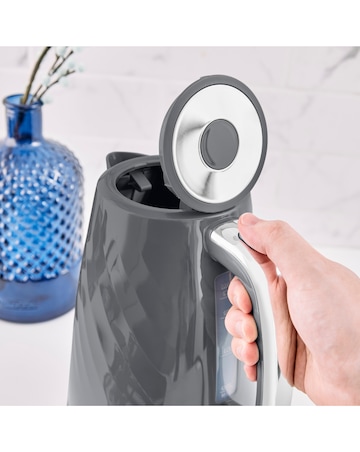 Swan Windsor 1.7L Textured Kettle and 2 Slice Toaster Grey