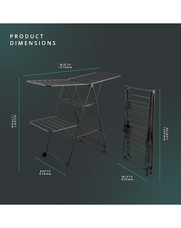 Swan Stealth Jumbo Clothes Airer 25M