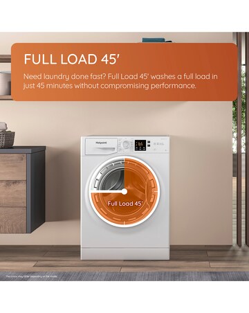 Hotpoint NSWM 1046 BS UK 10kg, 1400rpm, Washing Machine - Black + Installation