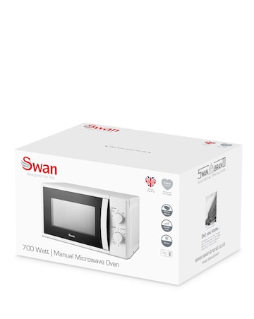 Swan SM4420WHT 20L White Manual Microwave